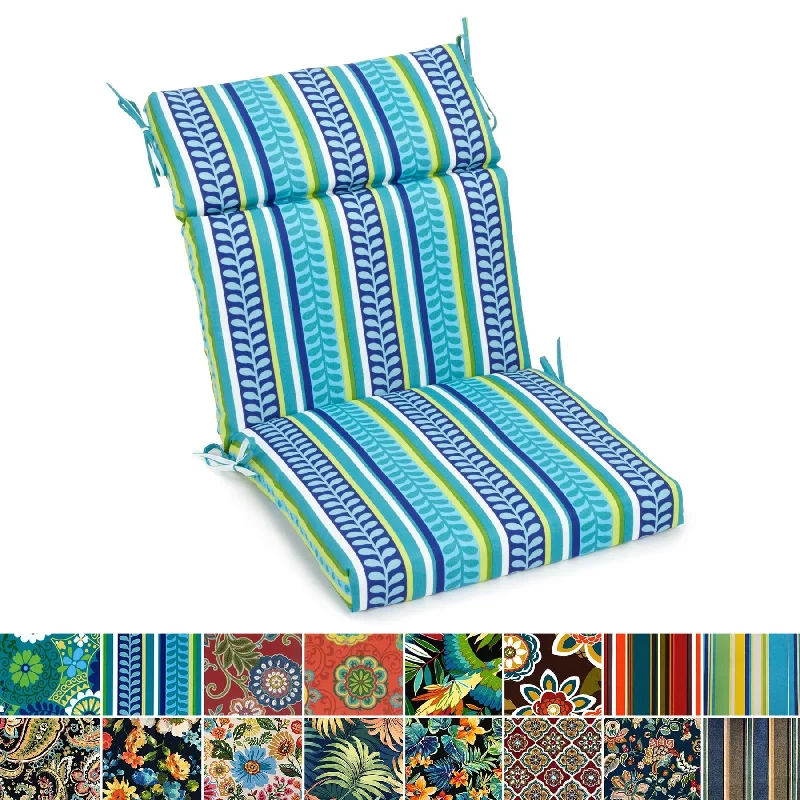 22-inch by 45-inch Three-section Outdoor Seat/Back Chair Cushion