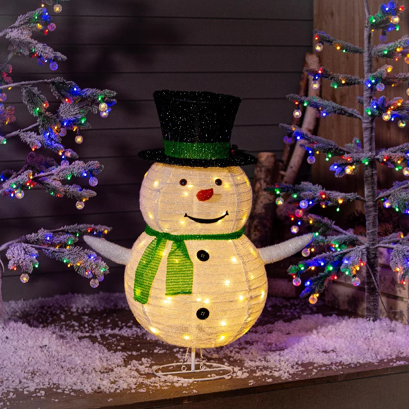 Snowman LED Collapsible Garden Decor