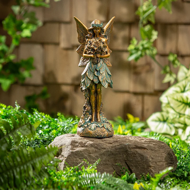 Resin Brilliant Fairy Statue, 14"H