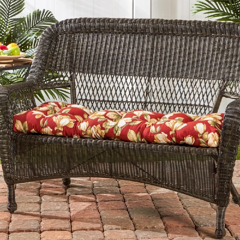 44-inch Outdoor Roma Floral Swing/ Bench Cushion