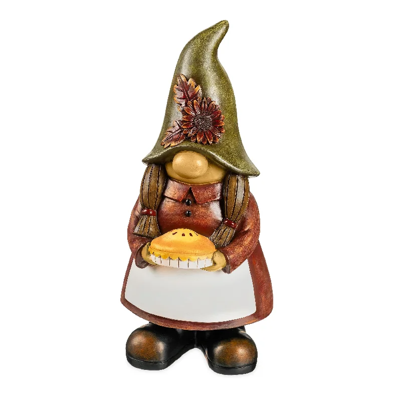 Fall Harvest Garden Gnome Statue