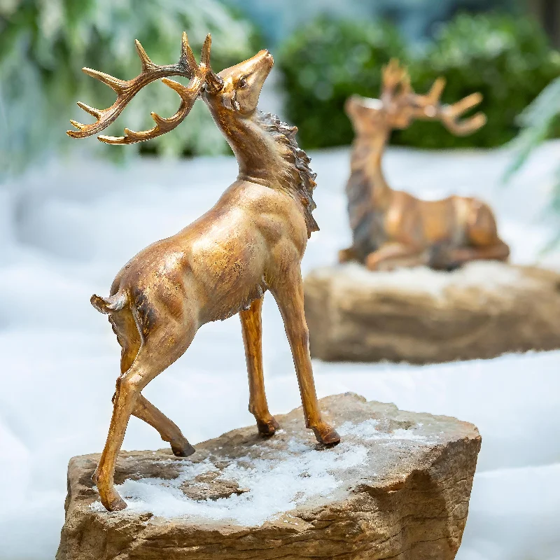 Standing Reindeer Statue