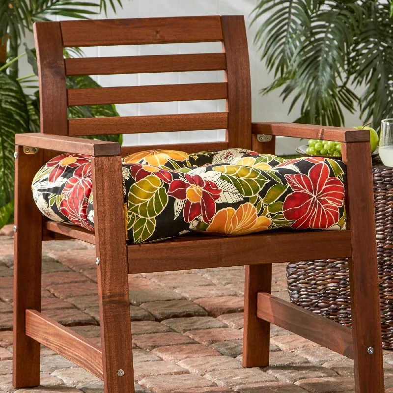 Aloha Floral Outdoor Chair Cushion by Greendale Home Fashions