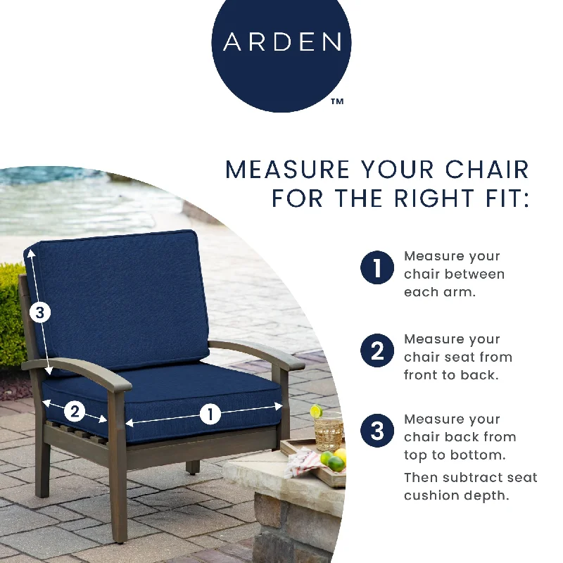 Arden Selections earthFIBER Outdoor Wicker Settee Cushion, 41.5 x 18