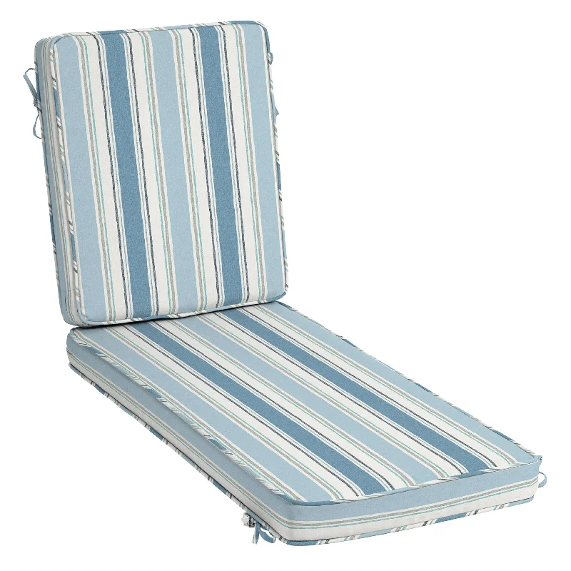 French Blue Linen Stripe