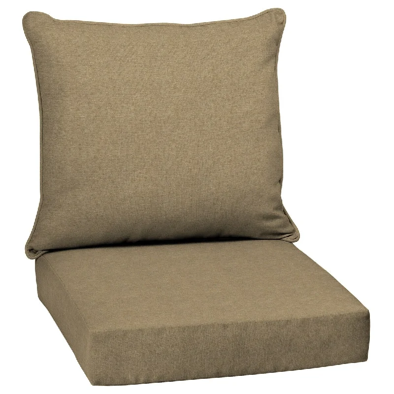 Arden Selections tan hamilton Outdoor Deep Seat Cushion Set - 24 W x 24 D in.