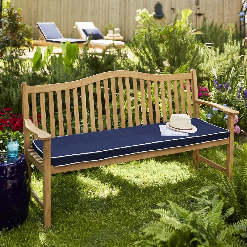 Cottage Sunbrella Fabric Bench Cushion for Cottage Teak Bench