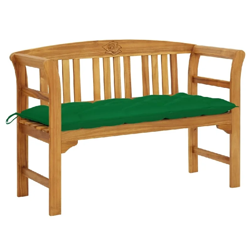 Patio Bench with Cushion 47.2" Solid Acacia Wood