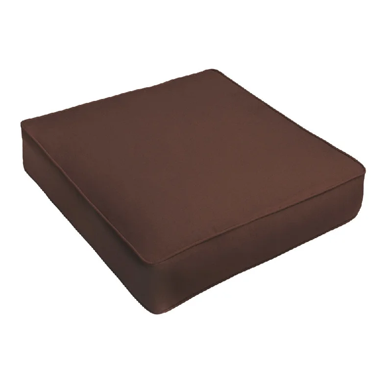 Sunbrella Canvas Brown Indoor/ Outdoor Deep Seating Cushion by Sorra Home