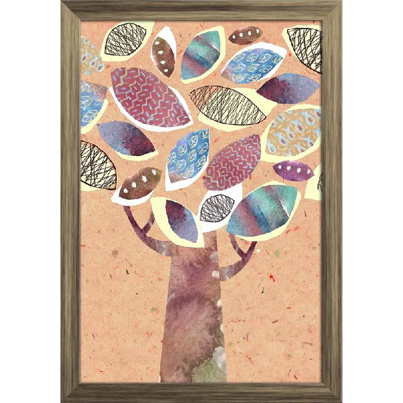 ArtzFolio Abstract Decorative Tree Fall Paper Poster Frame | Top Acrylic Glass