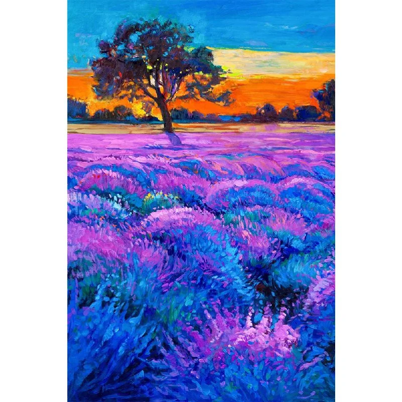 ArtzFolio Artwork Of Lavender Fields D5 Unframed Paper Poster