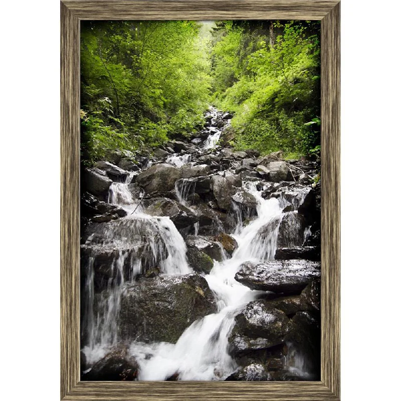 ArtzFolio Waterfall Canvas Painting Synthetic Frame