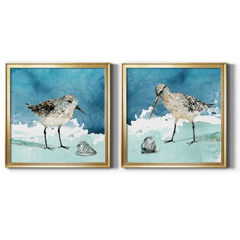 Delray Sandpiper I-Premium Framed Canvas - Ready to Hang - Multi-Color