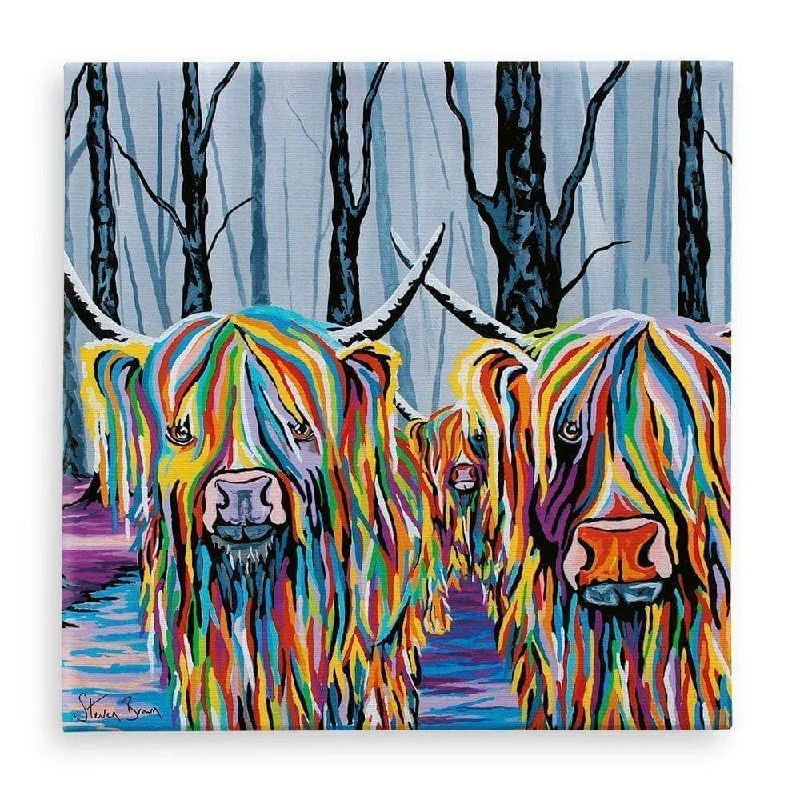 Jean & Bob McCoo & The Bairn - Canvas Prints