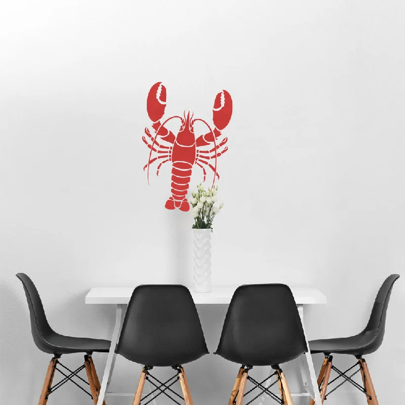 Lobster Wall Stencil - Reusable stencils even better than wall decal