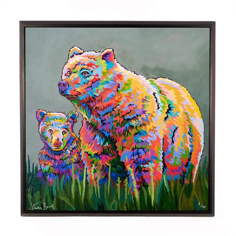 Mam McBear & The Wean - Framed Limited Edition Aluminium Wall Art