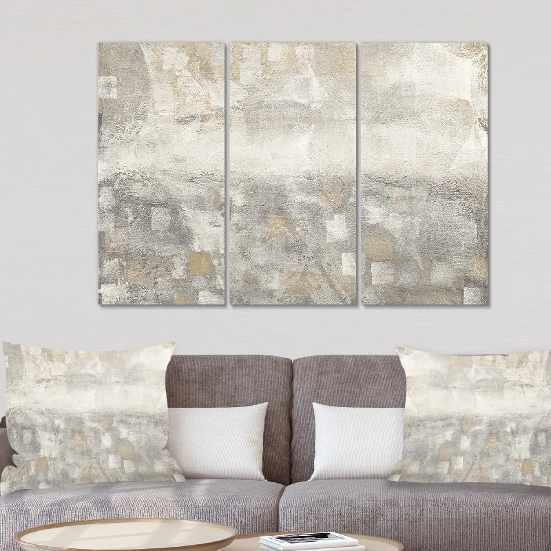 Porch & Den "Gray Abstract Watercolor" Gallery-wrapped Canvas